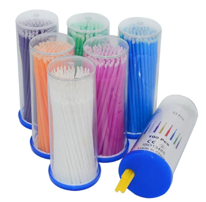 Micro-Applicateurs Jetables (Microbrush 100 pcs) | Collage Dentaire