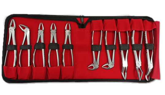 Coffret de 10 Daviers Adulte | Instrumentation d'Extraction Dentaire
