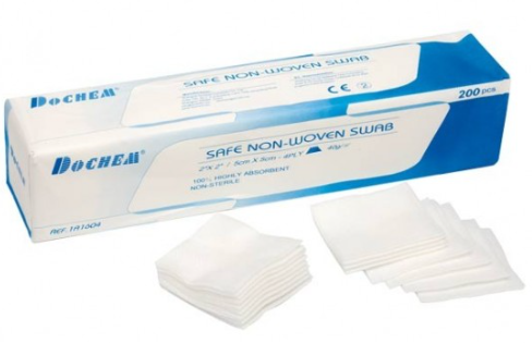 Compresses pré-découpées 200 pcs Compresses Non-Tissées Pré-découpées (200 pcs) | Éponges Dentaires