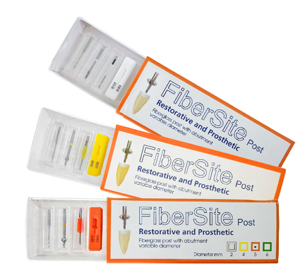 Tenons Fibrés FiberSite (10 pcs) | Reconstitution Corono-Radiculaire