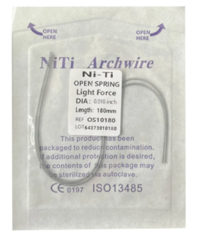 RESSORT Ressort NiTi (Coil Spring) Ouvert ou Fermé | Force Orthodontique