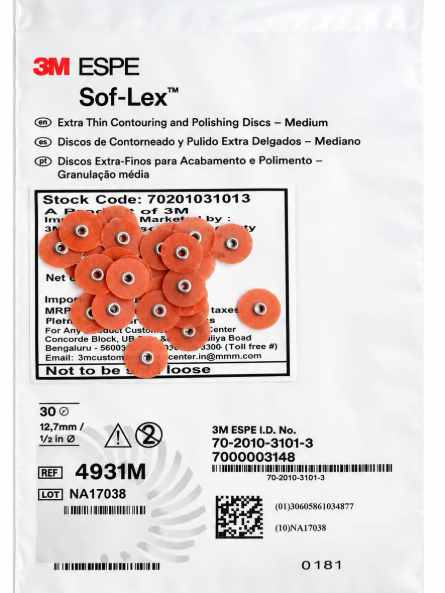 Disques de Polissage et Finition Sof-Lex (3M) | Esthétique Composite
